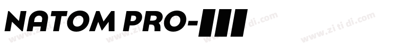 NATOM PRO字体转换 NATOM PRO字体转换